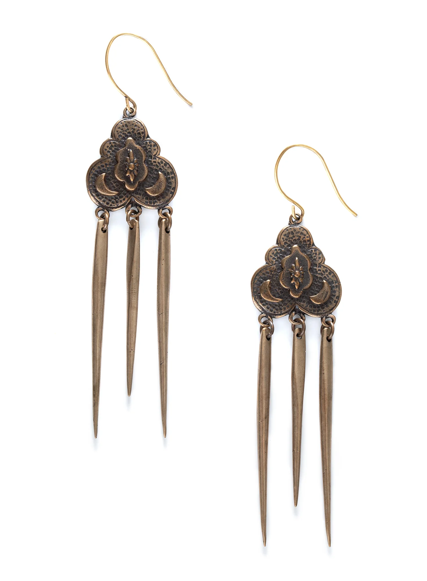 Bronze Spike Earrings