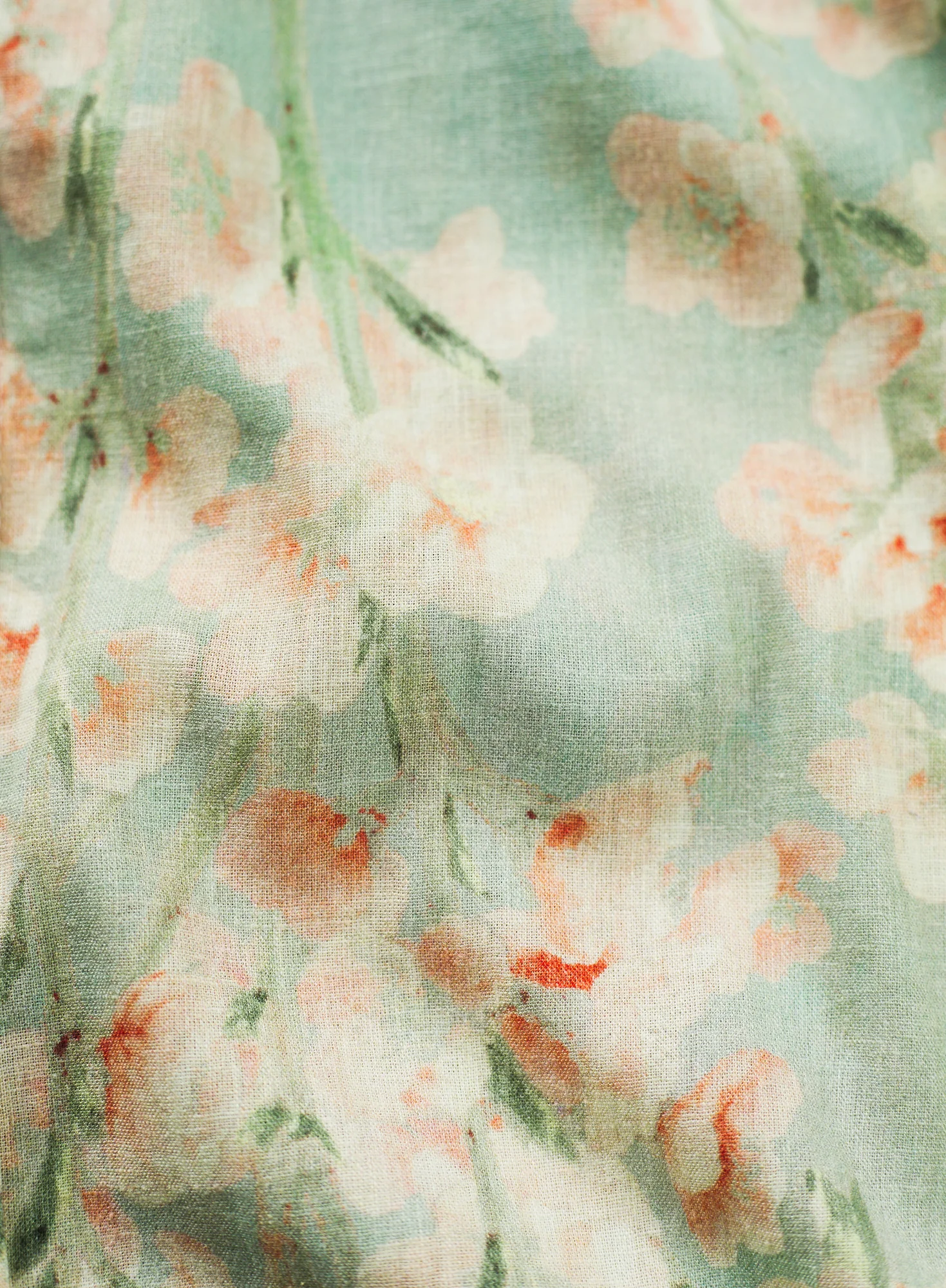 Cherry Blossoms Linen Shirt - Image 2