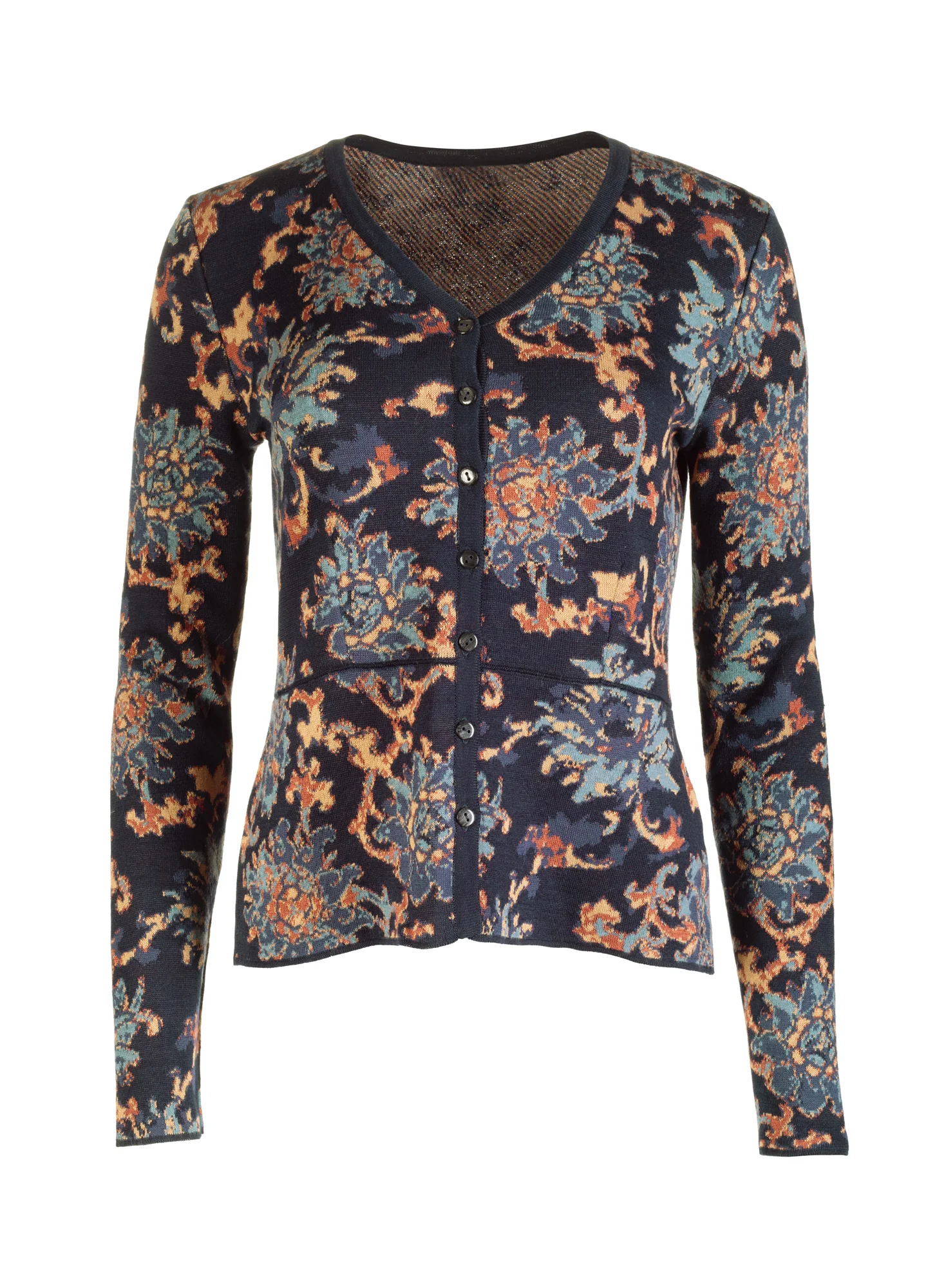 Chinese Floral Knit Jacket - Image 2