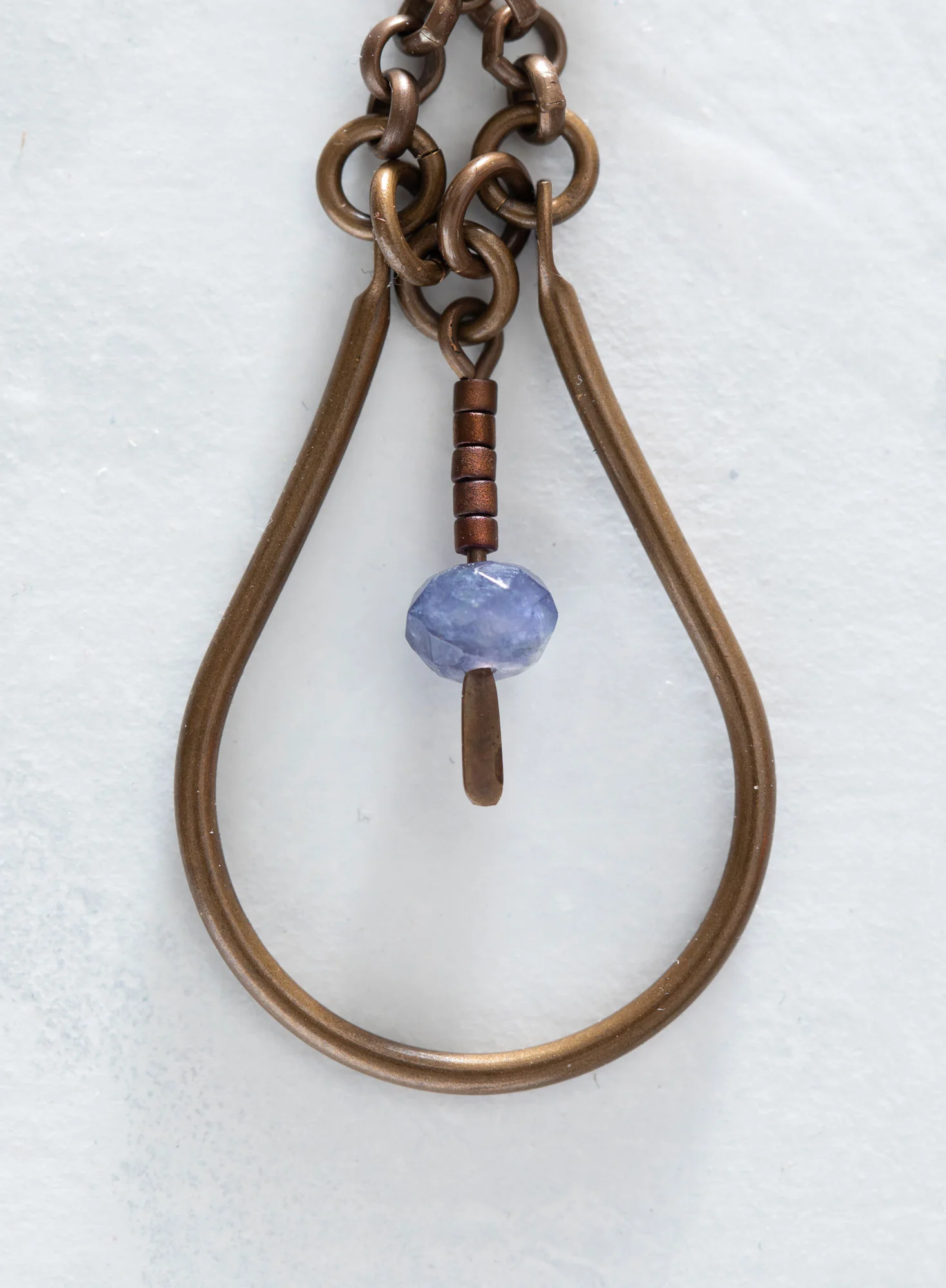 Iolite Teardrop Earrings - Image 2