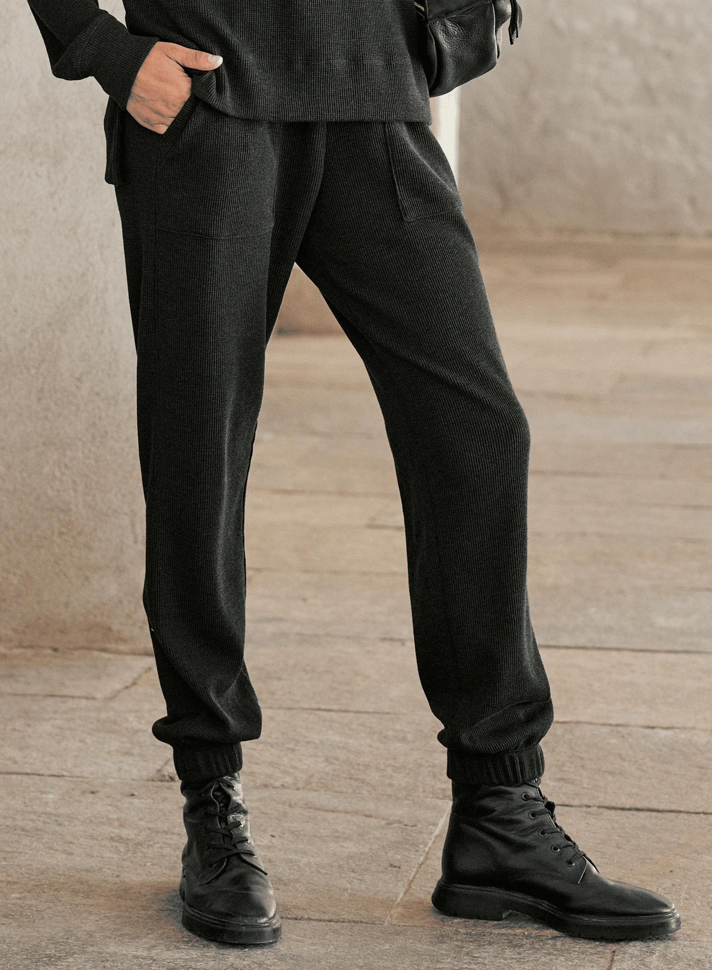 Waffle Knit Joggers